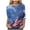Blue, variant on 250th Anniversary USA Shirt Womens 3/4 Sleeve American Flag T-Shirts Crew Neck 4th of July Summer Graphic Tee Tops (Navy,S)