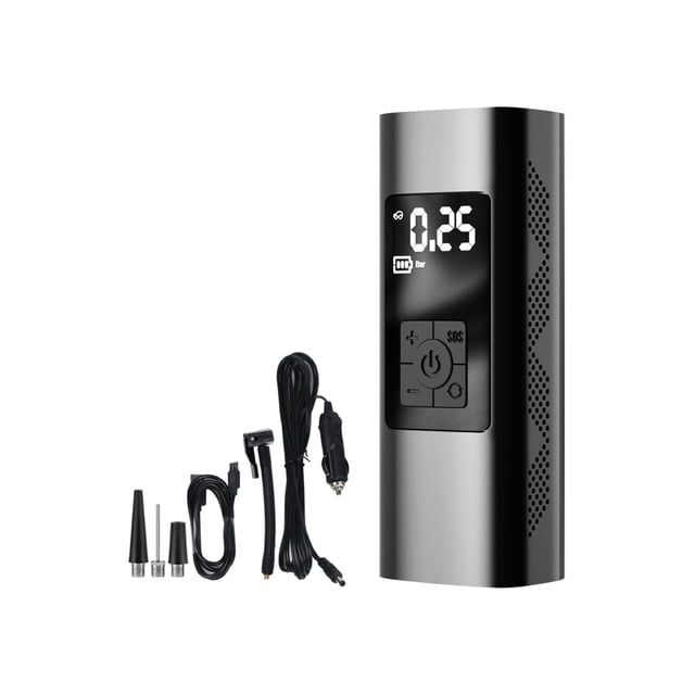Bomba De Inflado De Coche De 6000 Mah Bomba De Compresor De Aire De Coche De 60 W Con Función De Detección De Presión De Neumáticos Bomba De Inflado De Neumáticos De Automóvil Con Iluminación Led seitruly VI003065-00