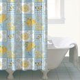 thumbnail image 4 of Pioneer Flower Floral Print Pattern Shower Curtain 84”x72", Bathroom Decorative Shower Curtain Set with 12 Hooks, Waterproof Washable, 4 of 6