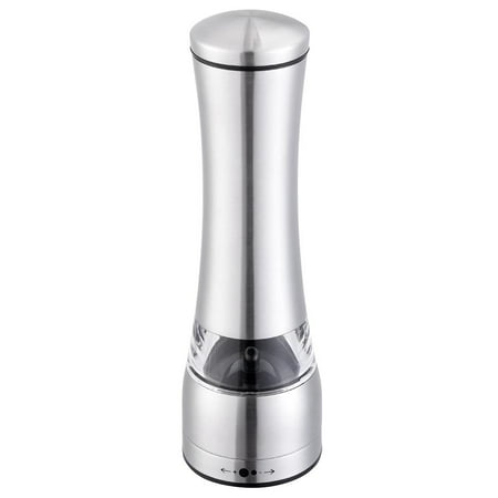 One Hand Pepper Mill - Yescom Stainless Steel Ceramic Burr Manual Pepper Grinder Shaker Salt Spice for Cooking Kitchen Food Mill