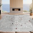 thumbnail image 2 of Design&I 8'x10' Ultra Soft Area Rug, Door Curved Flowing Wave Entry Stepped Borders Decorative Front None Fluffy Washable Non Shedding for Bedroom Living Room Under Sectional, 2 of 7