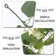 thumbnail image 5 of Decoración de pared de fondo de vid de planta de eucalipto Gypsophila colgante de vid falsa, 5 of 7