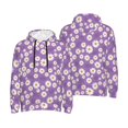 thumbnail image 6 of Bingfone Daisies Flowers Men's Drawstring Hoodie Long Sleeve Pocket Sweatshirts-4X-Large, 6 of 6