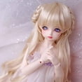 thumbnail image 1 of Perruque Poupée BJD/SD346Loli Fille Frange Cheveux Longs Accessoires Perruque Cheveux Bouclés Ondulés, 1 of 5