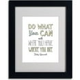 thumbnail image 2 of Trademark Fine Art "Do What You Can" Canvas Art by Megan Romo, Black Frame, 2 of 3