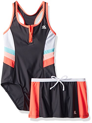 one piece swimsuit with board shorts