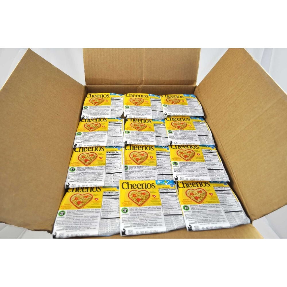Cheerios Whole Grain Oat Gluten Free Cereal Bowlpak, 1 Ounce -- 96 per Case.