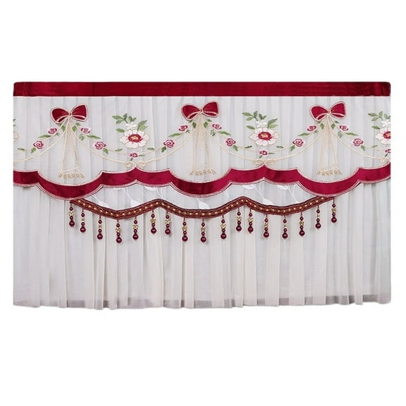 1pcs Turn On Without Removing The TV Cover Dust Cover Wall Mounted Cover Cloth Modern Minimalist Home TV