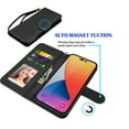 thumbnail image 3 of Tiflook For iPhone 13,14,14 Pro,14 Plus,14 Pro Max Case, Wallet Case,iPhone 14 PU Leather Case, Luxury PU Leather ID Card Holder Slots [Kickstand Feature] [Wrist Strap] Carrying Flip Cover [Black], 3 of 6