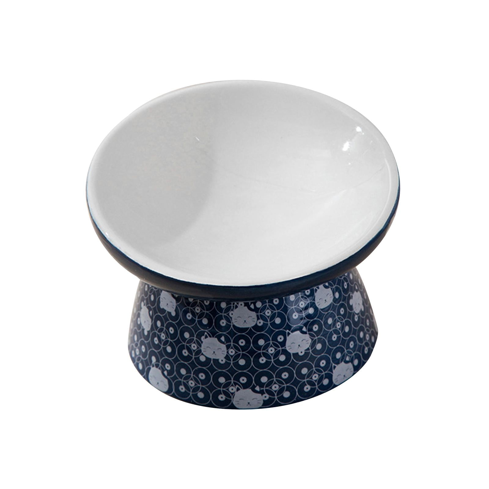 Cat Bowl Feeder,Elevated Cat Bowls dish Adorable Pattern,Small Dogs