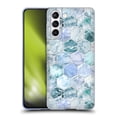 thumbnail image 1 of Head Case Designs Officially Licensed Micklyn Le Feuvre Marble Patterns Ice Blue And Jade Stone And Hexagon Tiles Soft Gel Case Compatible with Samsung Galaxy S21 5G, 1 of 7