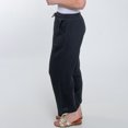 thumbnail image 3 of Elsie & Zoey Monroe Cotton Gauze Wide Leg Cropped Drawstring Pant for Women, 3 of 6