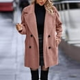 thumbnail image 6 of Wancir Women Long Sherpa Coat - Fuzzy Faux Fur Trench Jackets Winter Fleece Button Cardigan With Pockets, 6 of 9