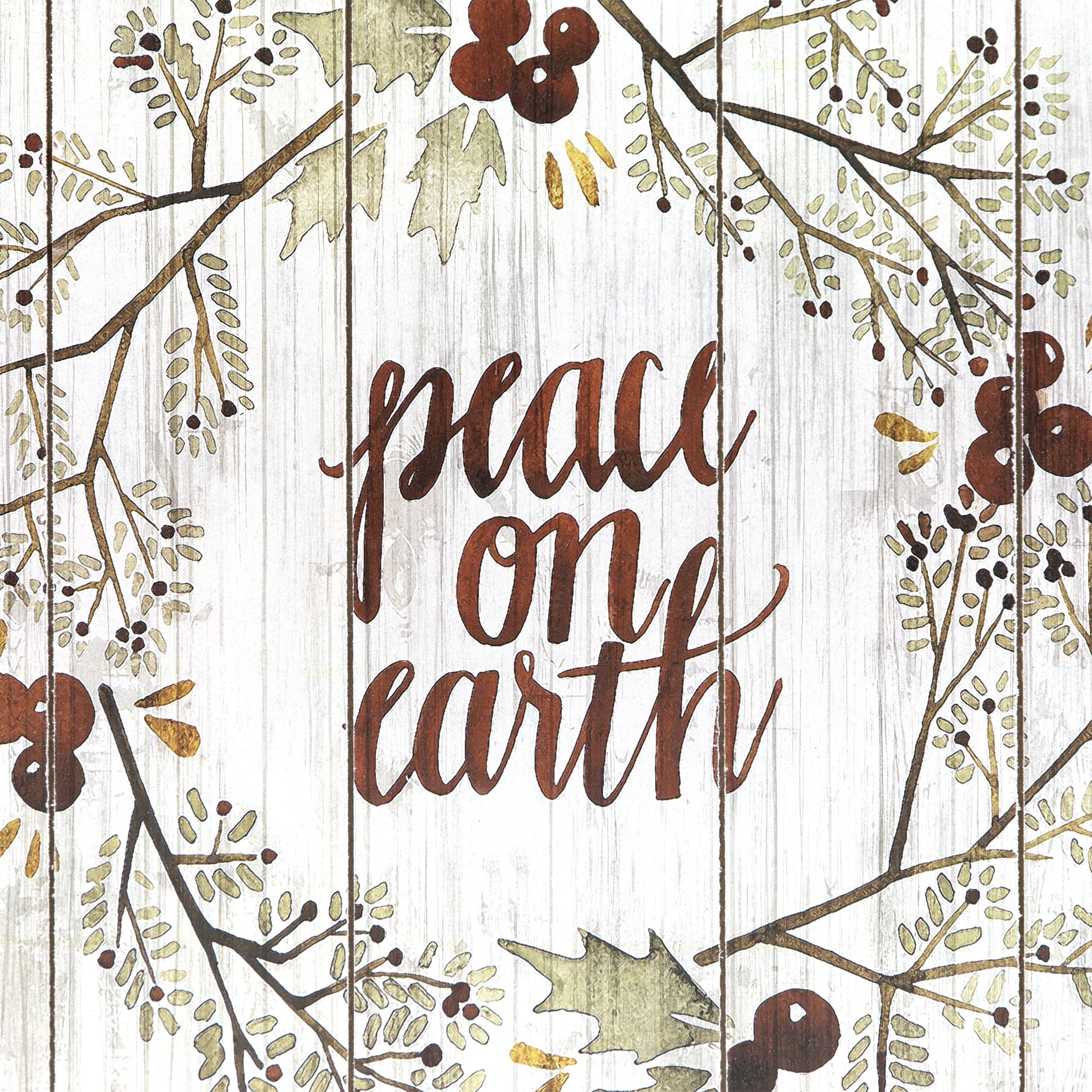 Northlight Peace on Earth Christmas Wall Sign - 12"