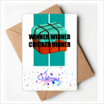 thumbnail image 1 of Winner Winner Chicken Winner Welcome Back Greeting Cards Envelopes Blank, 1 of 3