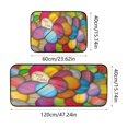 thumbnail image 2 of Easter Floor Mat Set, 2-Piece Nonslip Door Mat for Entryway, Rabbit Print Holiday Floor Mats, Absorbent Low-Profile Rug for Bathroom and Kitchen, Seasonal Home Decor^, 2 of 7
