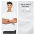 thumbnail image 4 of NORTHYARD Men's Athletic Shirts Running Workout Short Sleeve T-shirt White S, 4 of 7