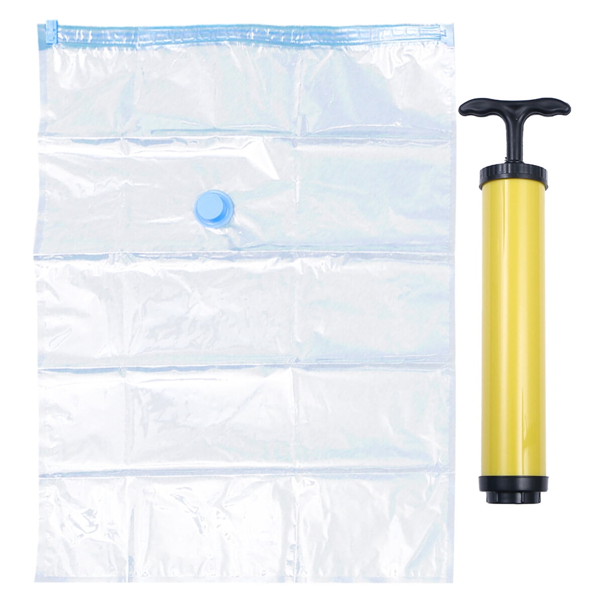 TUIBELYN 10-Pack Heavy Duty Vacuum Storage Bags with Hand Pump, Space Saver Sealing Bags for Clothes, Blankets, Pillows, Comforters, Duvets