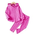 thumbnail image 2 of WOLLED Baby Girls Pullover Sweatshirt 2 PCS Outfit Toddler Girls Spring Casual Stretchy Suit Long Sleeve Top Kids Clothes,Sized 1-8T, 2 of 7