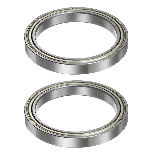 Unique Bargains 6809ZZ Roulements à Billes 45mmx58mmx7mm Acier Chromé ABEC3 Double Blindage 2 Pack
