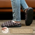 thumbnail image 6 of cosyone1997 Men's Memory Foam Slippers Indoor Outdoor Cozy Fleece Lined Non-slip House Shoes, 6 of 7