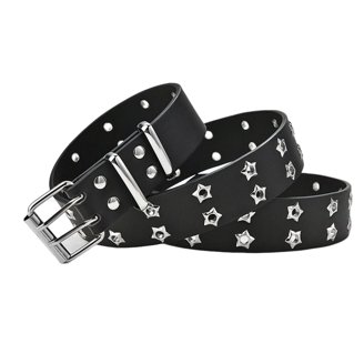 Western-Leather-Belts-Women Vintage Waist-Belts with Hollow  display picture 1