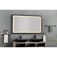 thumbnail image 4 of 60 x 36 Inch LED Bathroom Mirror with Aluminum Frame, Wall Mounted Vanity Mirror, Anti-Fog, Memory, 3 Colors, Stepless Dimmable, 4 of 4