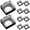 As Shown, variant on HERFIER 10pcs Push Button Covers Safety Switch Covers Push Switch Guard Plastic Protectors 0.94x0.86x0.59in