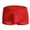 Mens Underwear Red, variant on Mens Underwear Boxer Briefs with Bulge-Pouch Boys Casual Mid Waisted Stretchy Solid Color Breathable Loungewear Boxers