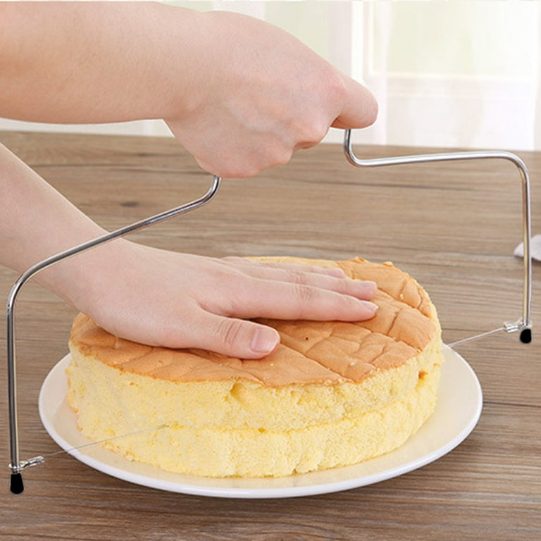 1pc Adjustable Wire Cake Slicer Leveler Pizza Dough Cutter Trimmer