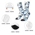 thumbnail image 5 of Honeii Cute Shark Print Adult Socks,Crew Socks,Casual Calf Socks,Daily Wear Socks for Men & Women, Perfect for Sports, Casual and Everyday Use, 5 of 6