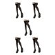 thumbnail image 3 of Sonducket Medias de red Lolita transpirables y de alta elasticidad de 2 piezas para un cómodo calcetines negros hasta el muslo fáciles de usar Type2 NO2, 3 of 6