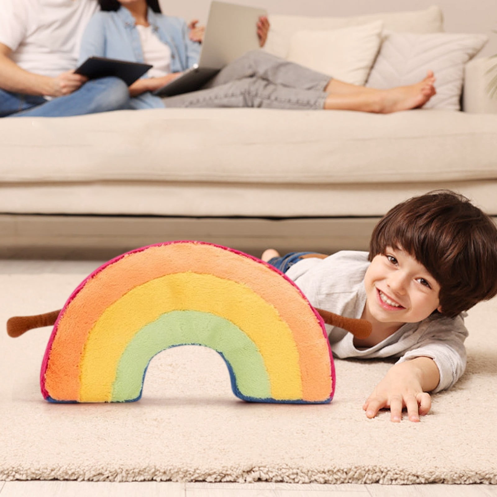 Jellycat Amuseables Amuseables Colorful Rainbow Plush Pillow with
