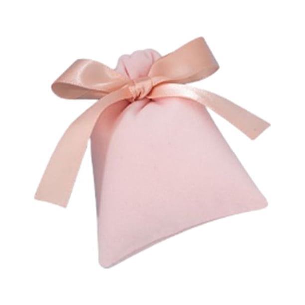 Cateissary Bolsa Bowknot Caja Bolsas Cordón Embalaje Joyería Almacenamiento Anillo Regalo Cumpleaños Decoración de moda Portátil Almacenamiento y organización del hogar