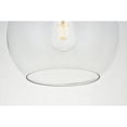 thumbnail image 6 of Baxter 1 Light Brass Flush Mount With Clear Glass, 6 of 7