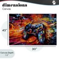 thumbnail image 4 of Stupell Industries Contemporary Gaming Swirl Controller Energy Canvas Art, 45 x 30, by Creative Studio, 4 of 8