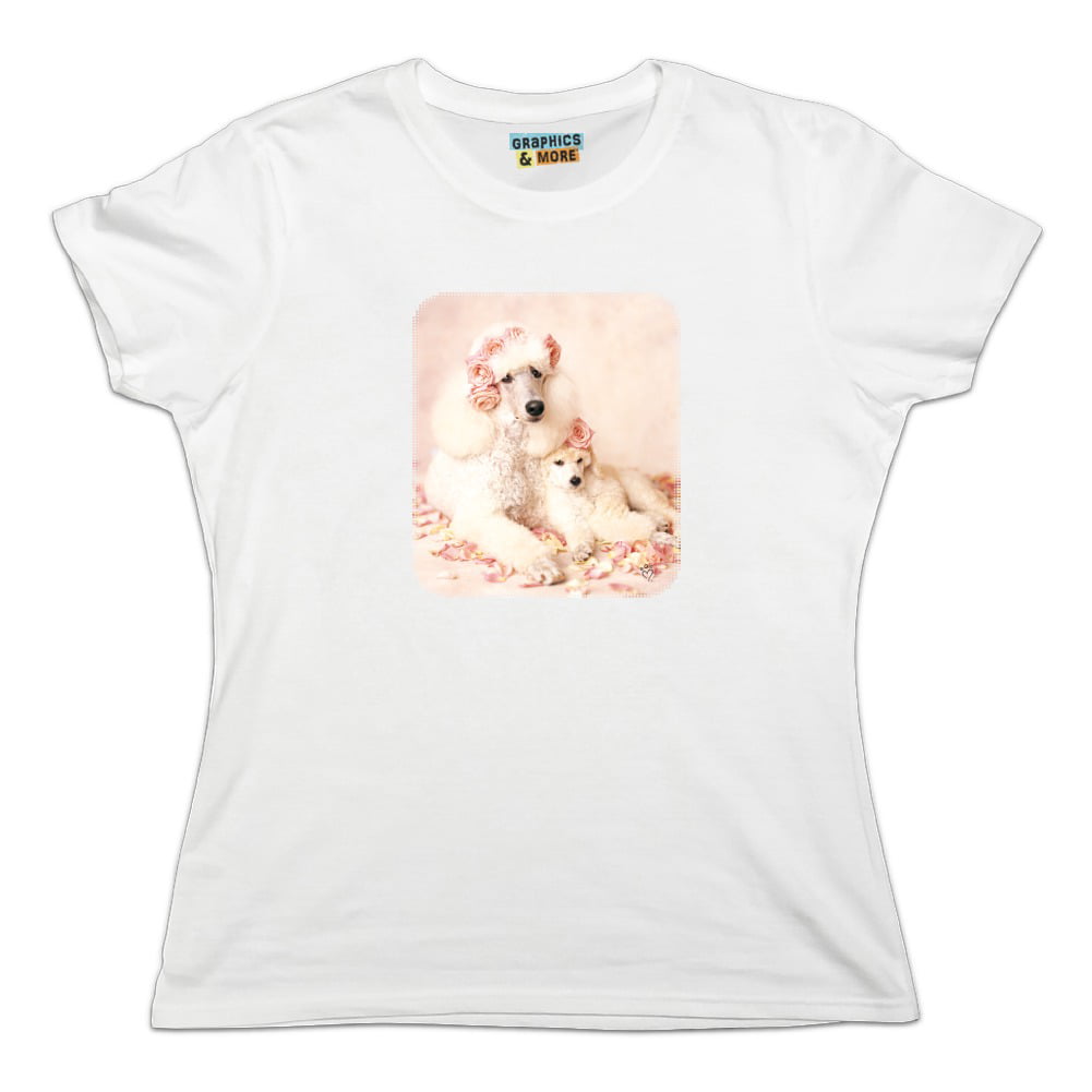 Graphics and More - Poodles Mother and Daughter Puppy Dog Women's ...