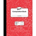 thumbnail image 2 of Composition Book, Grade 3, Red Marble, 3/8" x 3/16" x 3/16" Ruled, 9.75" x 7.75", 24 Sheets, Pack of 24, 2 of 2