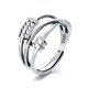 thumbnail image 5 of Anillo de ansiedad de plata de ley, anillos ajustables de ansiedad de plata de ley 925, anillo con cuentas de plata, durabilidad mejorada, 5 of 8