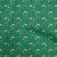 thumbnail image 1 of oneOone Cotton Jersey Green Fabric Animal Dress Material Fabric Print Fabric By The Yard 58 Inch Wide, 1 of 5