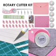 thumbnail image 4 of Rotary Cutter Tool Kit  Rotary Fabric Cutter Set  Fabric Cutter with Cutting Mat  Patchwork Ruler  Carving Knife  Rotary Cutter Kit for Quilting and Sewing, 4 of 11