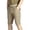 Khaki, variant on Vivianyo HD Fashion Summer Shorts for Big Mens and Tall Mens Casual Fashion Quick Drying Multiple Pockets Elastic Waist Short Pants