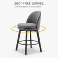 thumbnail image 5 of CHITA Upholstered Swivel Counter Height Bar Stools, 5 of 9