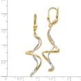 thumbnail image 3 of 14K Two-Tone Gold Earring Drop & Dangle Women'S 50 mm 14, 3 of 3