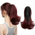 thumbnail image 3 of BQBQERT Curly Synthetic Ponytail Extension Claw Clip Hairpiece Hair Styling Clip on Hair Extension for Women Casual Wear, 3 of 20