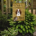 thumbnail image 2 of Caroline's Treasures BB1472GF Cavalier Spaniel Spoiled Dog Lives Here Flag Garden Size , Small, multicolor, 2 of 3