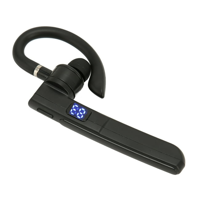 Wireless Bluetooth Earpiece, Digital Display Hands Free Single Ear Bluetooth Earpiece IPX7 Waterproof For Drive