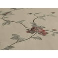 thumbnail image 3 of Chezmoi Collection Vienna 4-Piece Burgundy/Brown Floral Embroidered Window Curtain Set, 3 of 4