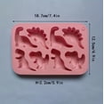 thumbnail image 4 of Molde de silicona de dinosaurio de 8 cavidades for hornear, chocolate y pudín, decoración versátil for pasteles y molde for cubitos de hielo, 4 of 5