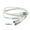 White, variant on SDFGTstore USB Multi FastCharging Cable Splitter Data Sync Nylon Braided Cord USB to 2 Type C for Phone Tablet